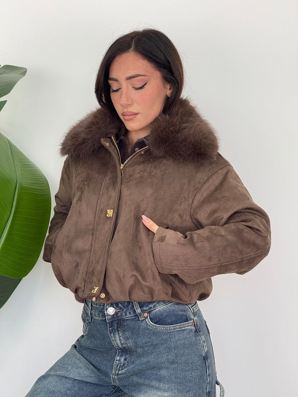 Giubbotto suede Felicia