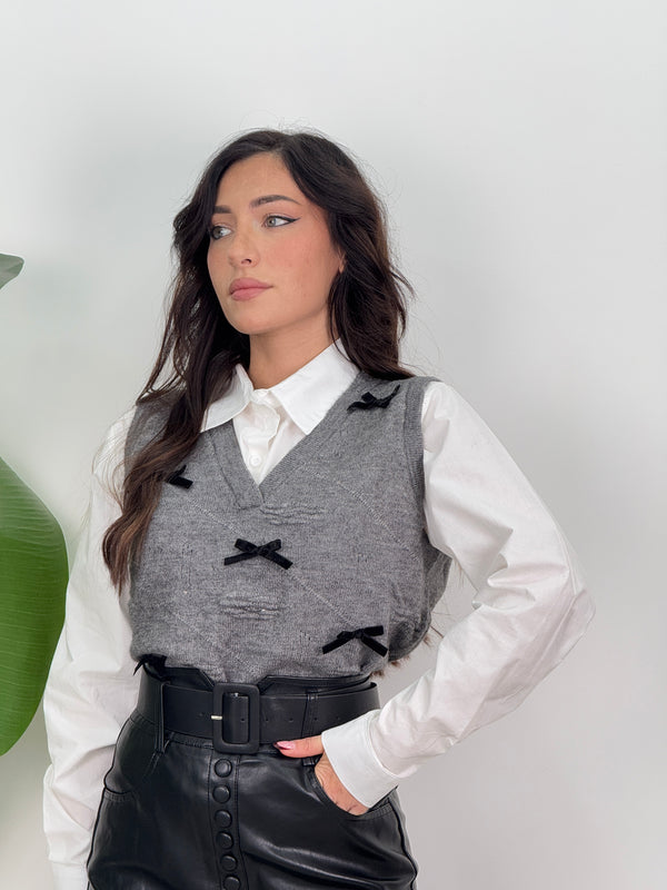 Camicia + gilet fiocchetti