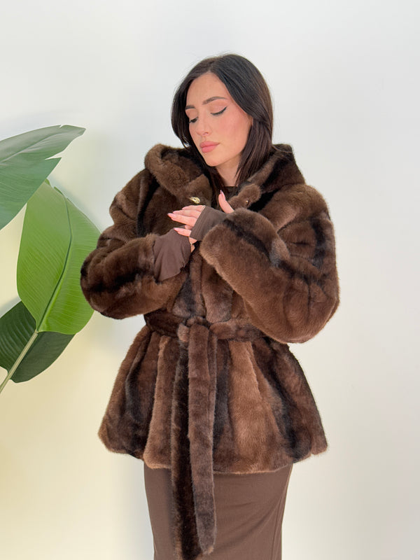 Eco visone Antartide marrone