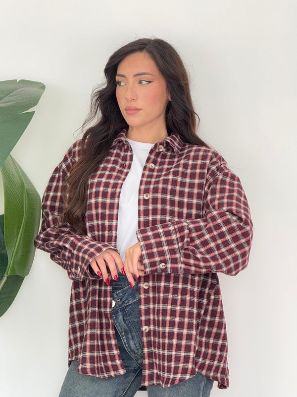 Camicia oversize flanella