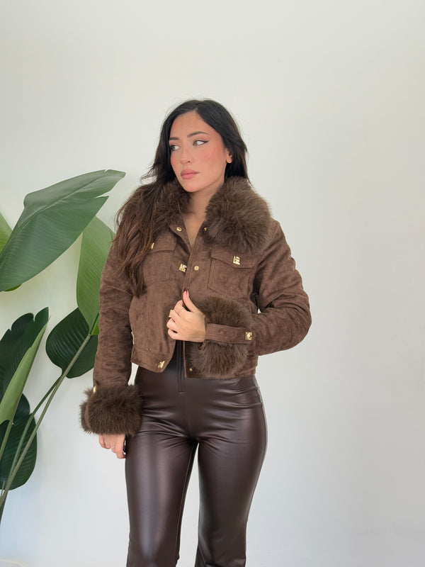 Giacca suede Bonel