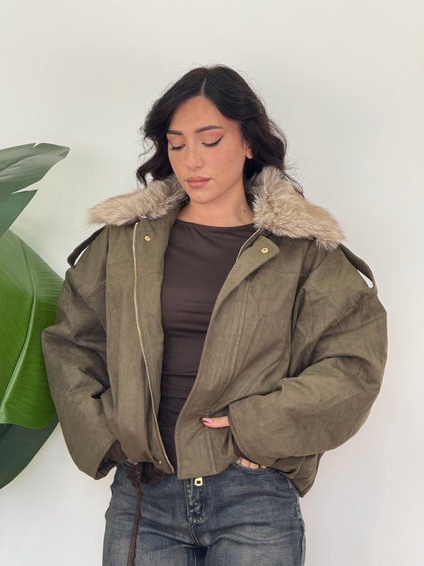 Giacca suede Paolina