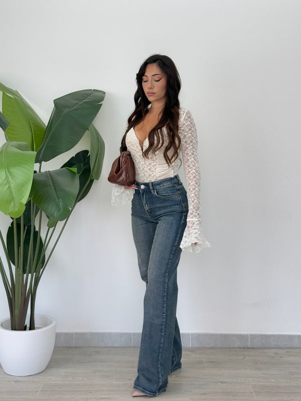 Jeans wide leg Denise 8849