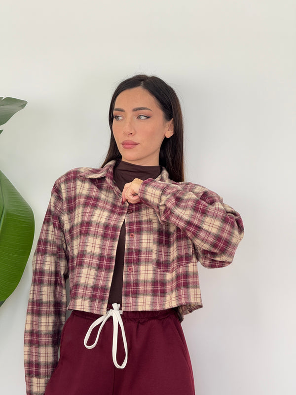 Camicia crop Scozia