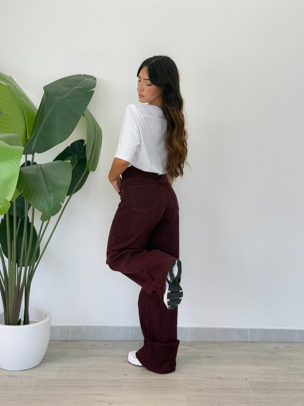 Jeans piegone Edge marrone