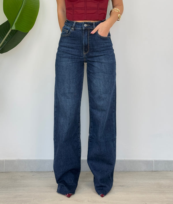 Jeans palazzo lavaggio 0